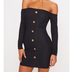 Off shoulder black dress